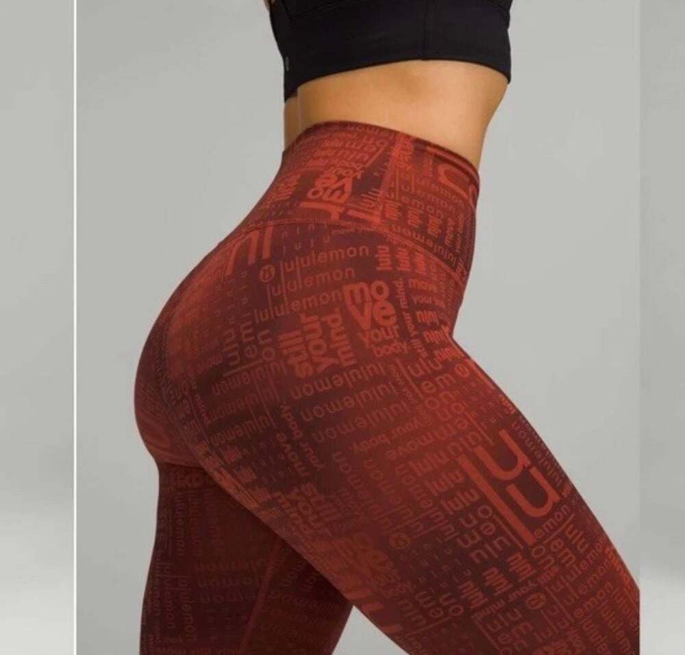 Lululemon Wunder Train Contour Fit High-Rise Tight 25" in Graphic Print